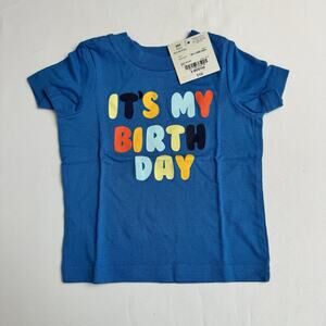 Okie Dokie Baby Boys Birthday Crew Neck Short Sleeve Graphic T-Shirt 9 Months